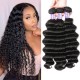 Hurela 3 Bundles 100% Virgin Malaysian Hair Weave Loose Deep Wave Hairstyle