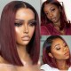 Incolorwig Peekaboo Highlights Purple Color Hair Wig Straight 