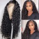 Hurela Curly Natural Color Lace Front Wig 150% Density Pre-plucked Wig Natural Color