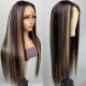 Hurela Lace Front Realistic Kinky Straight 150% Density Human Hair Wigs
