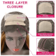 Hurela Blonde Highlight Piano Color Lace Part Wig