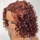 Hurela Lace Bob Wig With Ringlets Color #33B