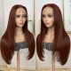 Hurela 150% Density Long Straight 13x4 Lace Frontal Wigs Natural Color