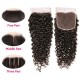 Hurela Jerry Curly Closure 4x4 Lace Closure Sew In Free Part Virgin Human Hair