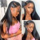Hurela 5x5 HD Lace Closure Long Straight Hair Wigs Invisible Transparent Lace Wigs Heavy Density Brand