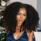 Hurela V Part Glueless Wigs Beginner Friendly Natural Scalp Kinky Curly Human Hair Wig
