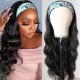 Headband Wigs Natural Black Color 150% Density Brazilian Glueless Human Hair Headband Wigs Natural Black Color Brazilian Glueless Human Hair