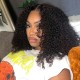 Hurela Afro Curly Wig 150% Density Kinky Curly
