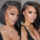 Hurela Best Straight Short Bob Wigs 13x4 Lace Front Wigs Virgin Human Hair 130% Density