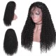 Hurela Cheap Jerry Curly 4x4 Lace Front Wigs With Baby Hair 180% Density