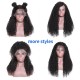 Hurela Cheap Jerry Curly 4x4 Lace Front Wigs With Baby Hair 180% Density