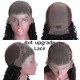 Hurela Cheap Jerry Curly 4x4 Lace Front Wigs With Baby Hair 180% Density