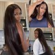Hurela 5x5 HD Lace Closure Long Straight Hair Wigs Invisible Transparent Lace Wigs Heavy Density Get Sarabesnackin's Same Hair