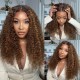 Hurela Highlight Color 13x4 Water Wave Lace Front Human Hair Wig Jerry Culry Colored Wigs For Women 150% Density Get Stuckup.yaa Same Hair