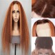 Hurela Lace Front Realistic Kinky Straight 150% Density Human Hair Wigs