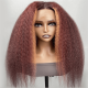Hurela Lace Front Realistic Kinky Straight 150% Density Human Hair Wigs