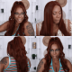 Hurela 150% Density Long Straight 13x4 Lace Frontal Wigs Natural Color