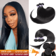Hurela Brazilian Straight Human Hair Weave 3 Bundles Remy Human Hair Natural Black Color Facebook ad Special Sale