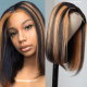 Hurela Blonde Highlight Piano Color Lace Part Wig