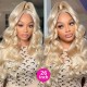  #613 Ombre Blonde Human Hair Body Wave 13x4 Lace Front Wigs With Baby Hair 150% Density