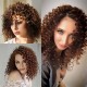 Hurela Lace Bob Wig With Ringlets Color #33B