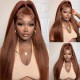 Kinky Straight 4x4 lace Closure Wigs Human Hair Pre-Plucked