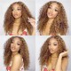 Deep Wave Hair 13x4 Pre Plucked Human Hair Lace Front Wigs 