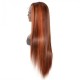 Hurela 150% Density Long Straight 13x4 Lace Frontal Wigs Natural Color