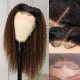 Jerry Curly 13x4 Lace Front Balayage Highlights Wig Human Hair Wig