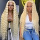 Hurela 13X4 Lace Front Wig 150% density Natural ColorBody Wave Pre-plucked Lace Front Wig 150% density Natural Color