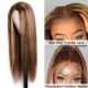 Hurela Blonde Highlight Piano Color Lace Part Wig