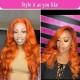 Hurela 13X4 Lace Front Wig 150% density Natural ColorBody Wave Pre-plucked Lace Front Wig 150% density Natural Color