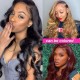 Hurela 13X4 Lace Front Wig 150% density Natural ColorBody Wave Pre-plucked Lace Front Wig 150% density Natural Color
