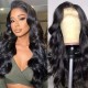 Straight Virgin Human Hair Lace Part Wig