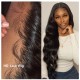 Hurela 5x5 HD Lace Wigs Pre Plucked Body Wave Hair Clear Lace Wig Human Hair 180% Density Online Sale