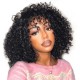 Hurela Jerry Curly 13x6 Transparent Lace Front Human Hair Wigs 180% Density