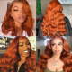 Hurela 13X4 Lace Front Wig 150% density Natural ColorBody Wave Pre-plucked Lace Front Wig 150% density Natural Color