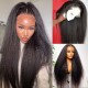 Hurela Lace Front Realistic Kinky Straight 150% Density Human Hair Wigs
