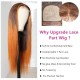Hurela Blonde Highlight Piano Color Lace Part Wig