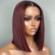 Incolorwig Peekaboo Highlights Purple Color Hair Wig Straight 
