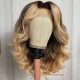 Body Wave Hairstyles Lace Part Wig Human Hair Wigs With Baby Hair 150% Density #FB30 Color