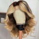 Body Wave Hairstyles Lace Part Wig Human Hair Wigs With Baby Hair 150% Density #FB30 Color