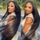 Hurela 5x5 HD Lace Closure Long Straight Hair Wigs Invisible Transparent Lace Wigs Heavy Density Brand