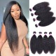 Hurela Best Kinky Straight Hair 3 Bundles Deals Malaysian Virgin hair Natural Color 