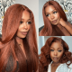 Hurela Cheap Natural Black kinky Straight 4x4 lace closure Wigs Pre-plucked