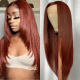 Hurela 150% Density Long Straight 13x4 Lace Frontal Wigs Natural Color