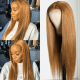 Hurela Blonde Highlight Piano Color Lace Part Wig