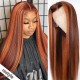 Hurela Lace Front Realistic Kinky Straight 150% Density Human Hair Wigs