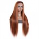 Hurela 150% Density Long Straight 13x4 Lace Frontal Wigs Natural Color