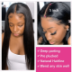 Hurela 5*5 HD Brazilian Straight Hair lace closure With 4 Bundles 100% Virgin Human Hair Wig